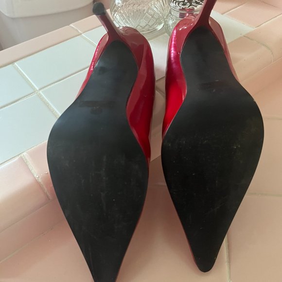 Victoria's Secret Red Pumps Stiletto Heels Size 7 - Picture 3 of 5